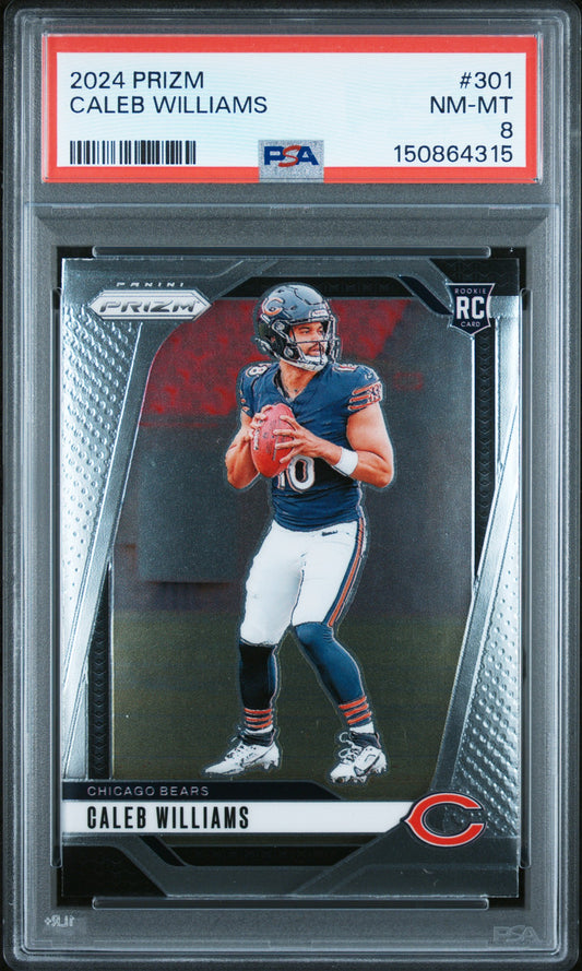 2024 Prizm #301 Caleb Williams RC PSA 8