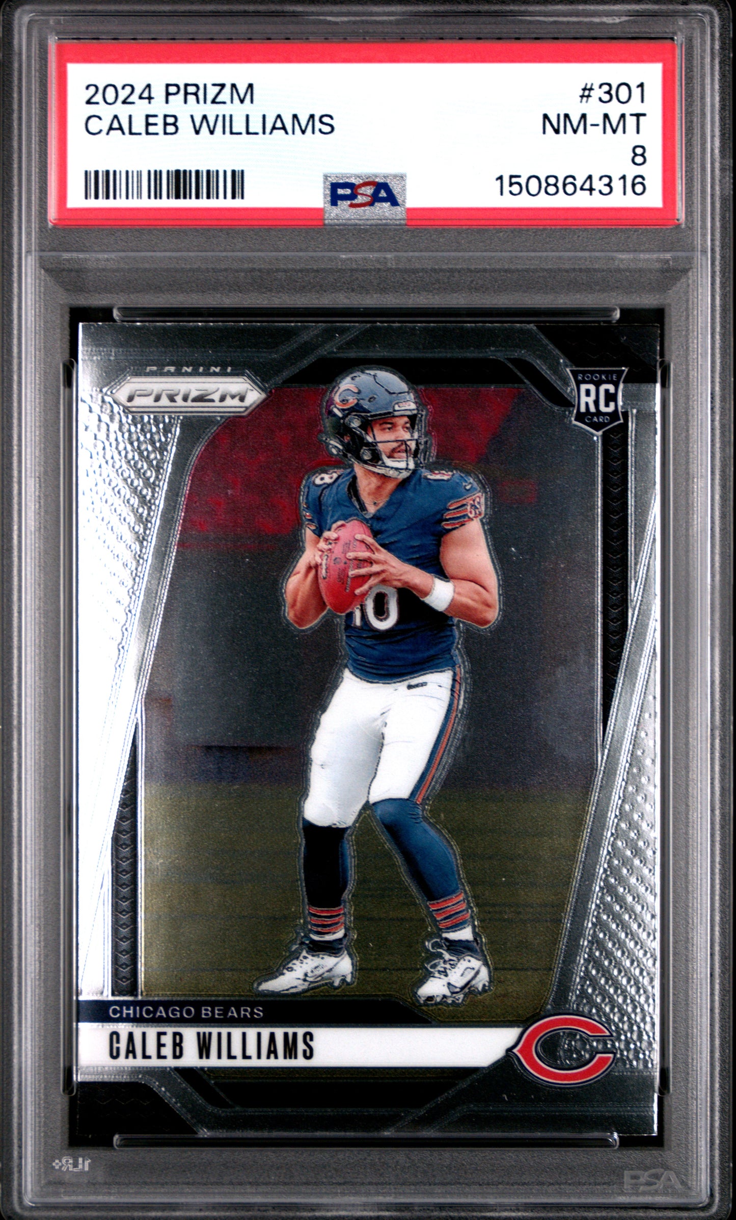 2024 Prizm #301 Caleb Williams RC PSA 8