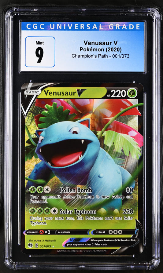 2020 Champion's Path #001/073 Venusaur V CGC 9