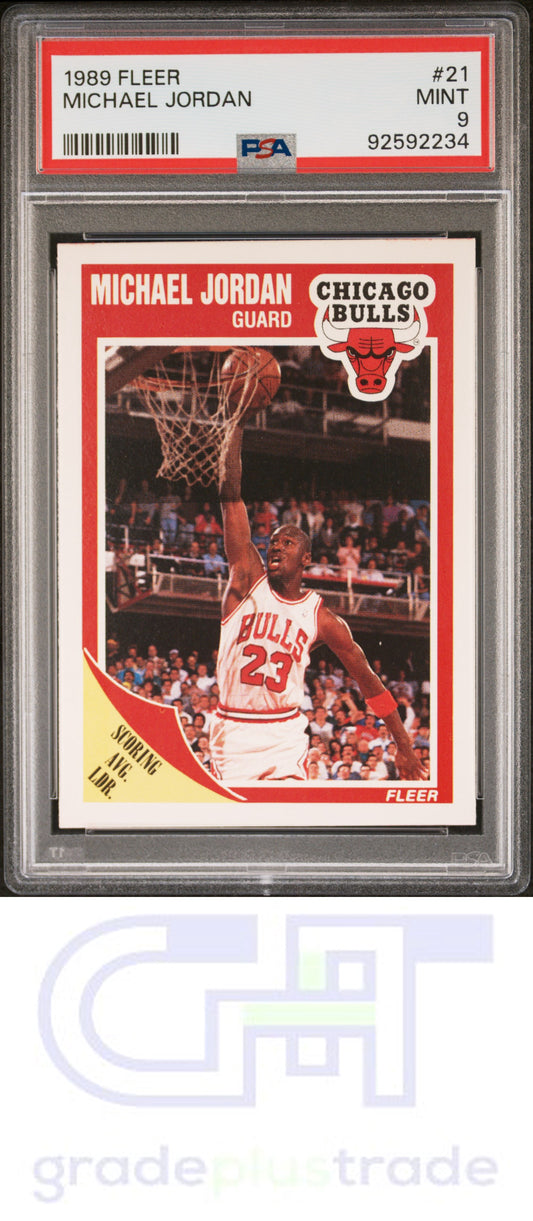 1989 Fleer #21 Michael Jordan PSA 9