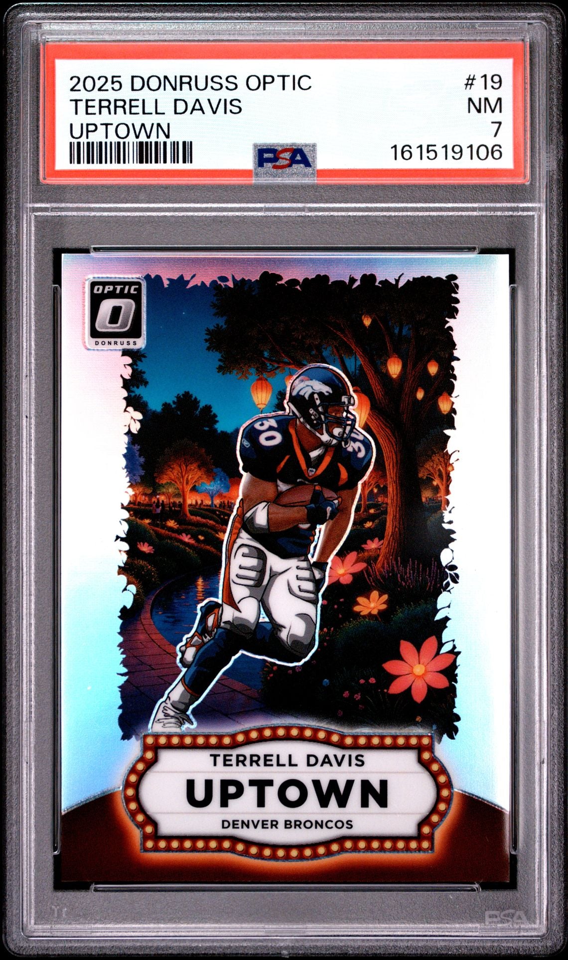 2025 Panini Donruss Optic Uptown Terrell Davis PSA 7