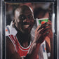 TIME, INC. SPORTS ILLUSTRATED PRESENTS: CHICAGO BULLS - THREE SEASONS TO SAVOR 1993 JORDAN/JACKSON PSA 7.0