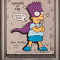 1990 Topps Simpsons Stickers #1 Sticker Bartman PSA 8