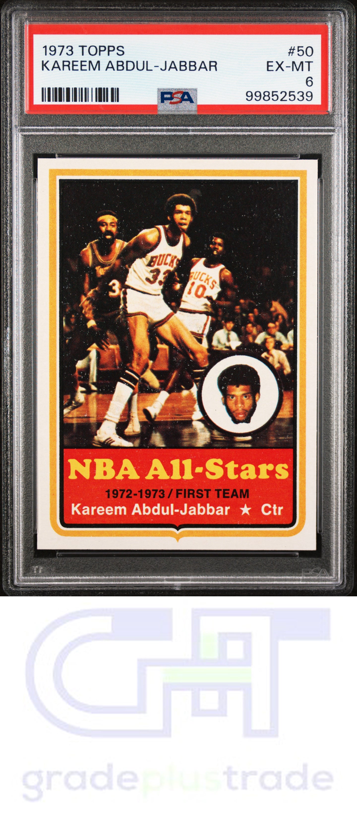 1973 Topps #50 Kareem Abdul-Jabbar PSA 6