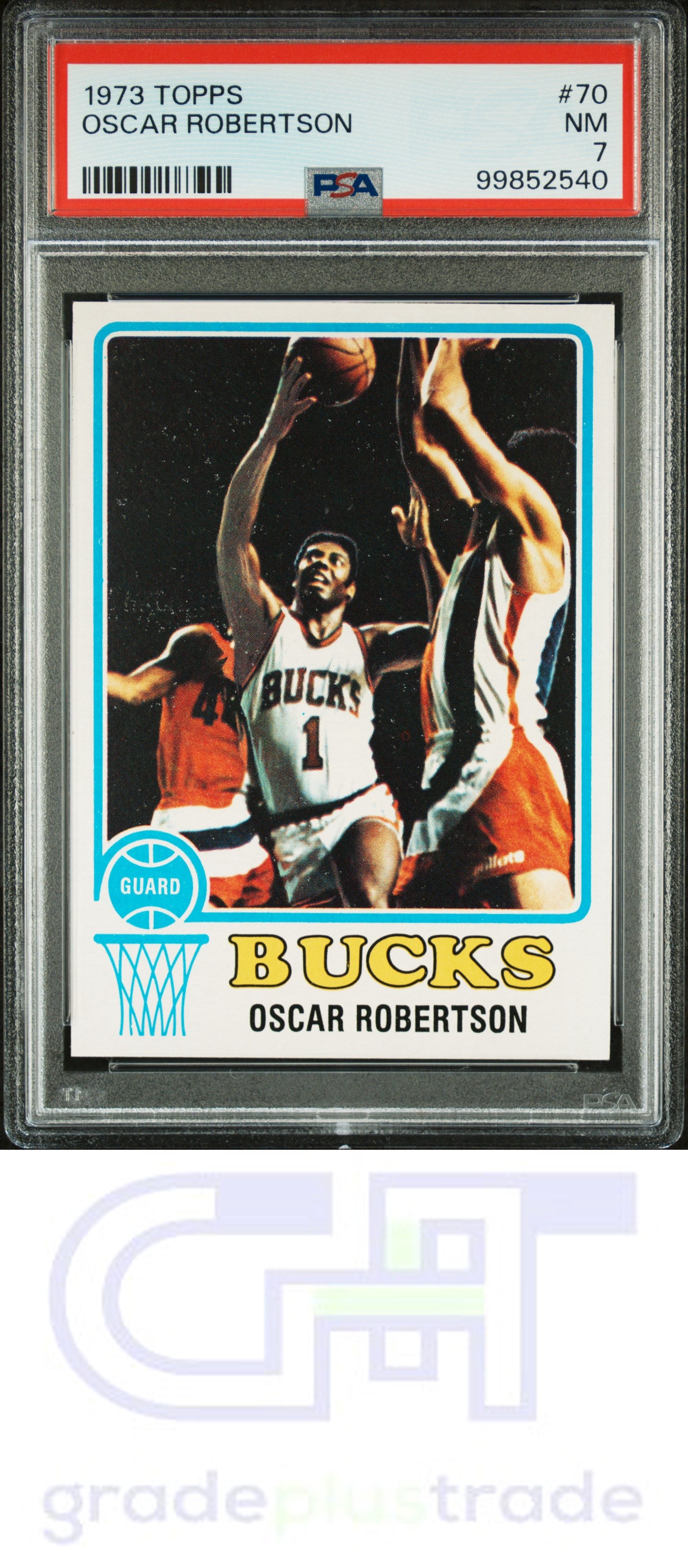 1973 Topps #70 Oscar Robertson PSA 7