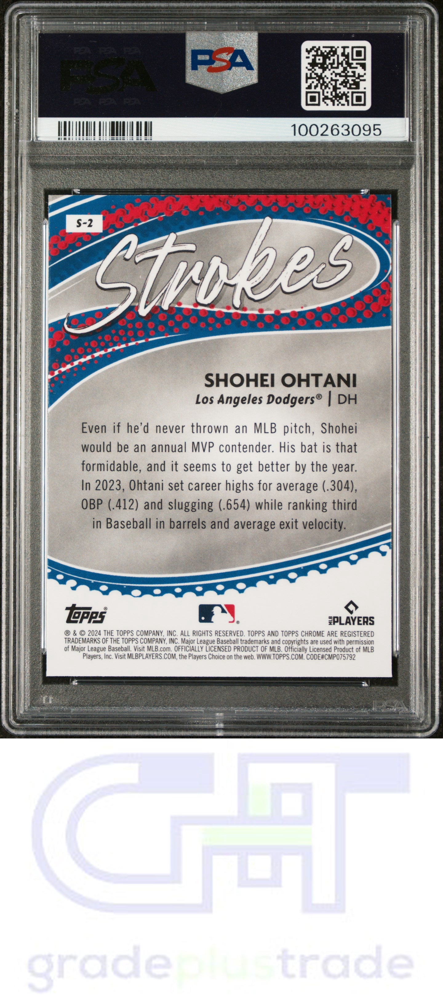 2024 Topps Chrome Strokes #S2 Shohei Ohtani PSA 10 GEM MINT