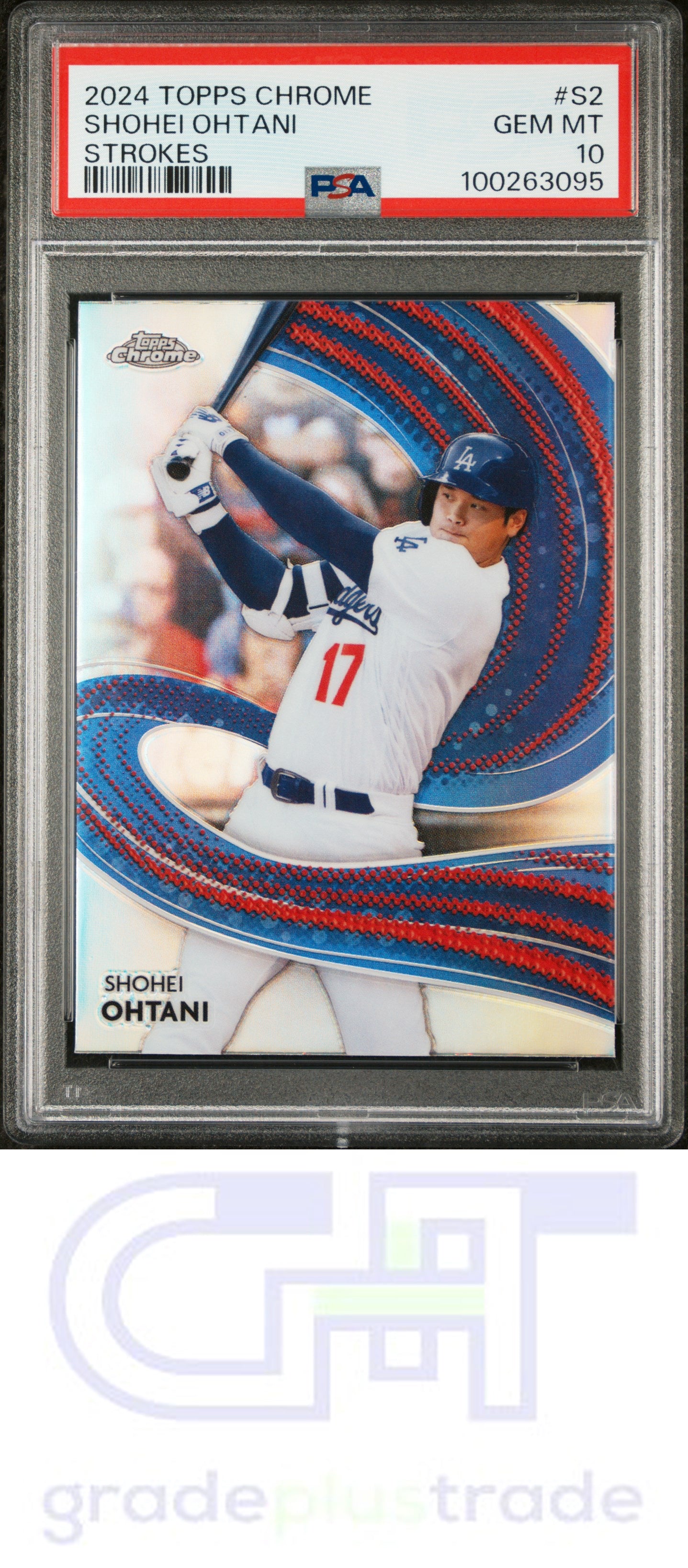 2024 Topps Chrome Strokes #S2 Shohei Ohtani PSA 10 GEM MINT