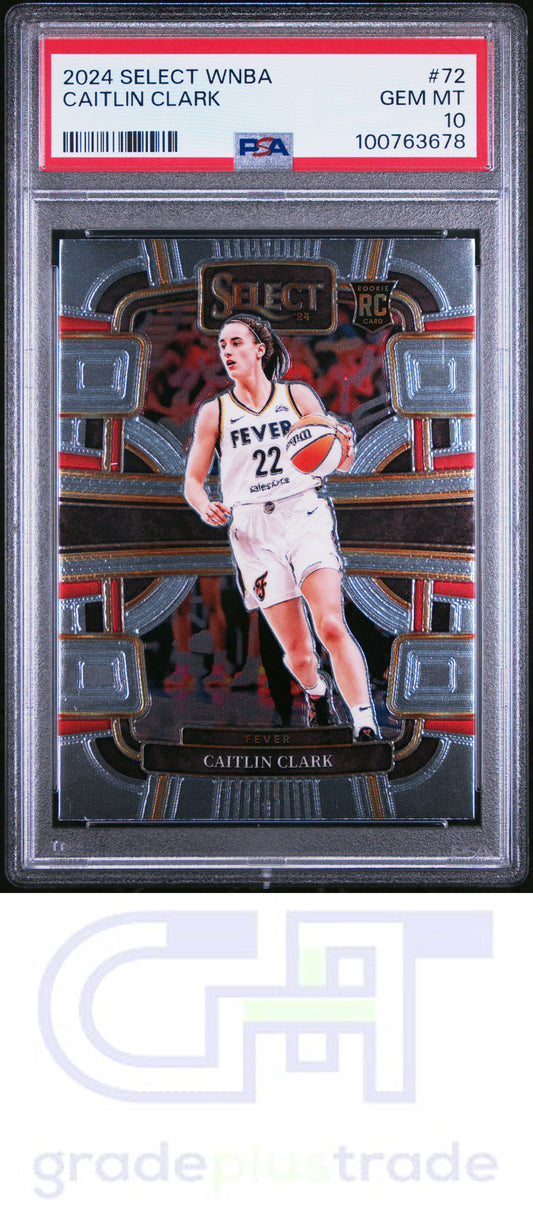 2024 Panini Select Wnba #72 Caitlin Clark RC PSA 10