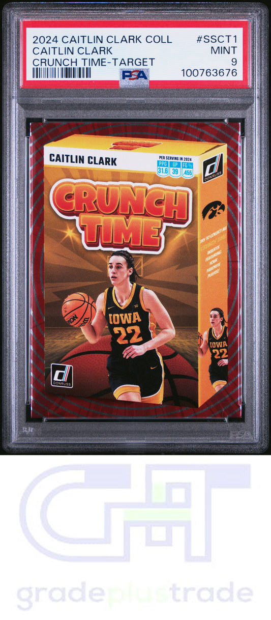 2024 Panini Caitlin Clark Collection Crunch Time #SSCT1 Target PSA 9