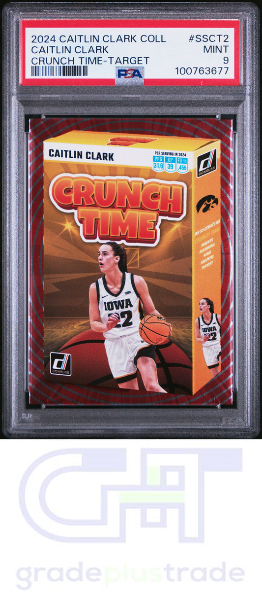 2024 Panini Caitlin Clark Collection Crunch Time #SSCT2 Target PSA 9