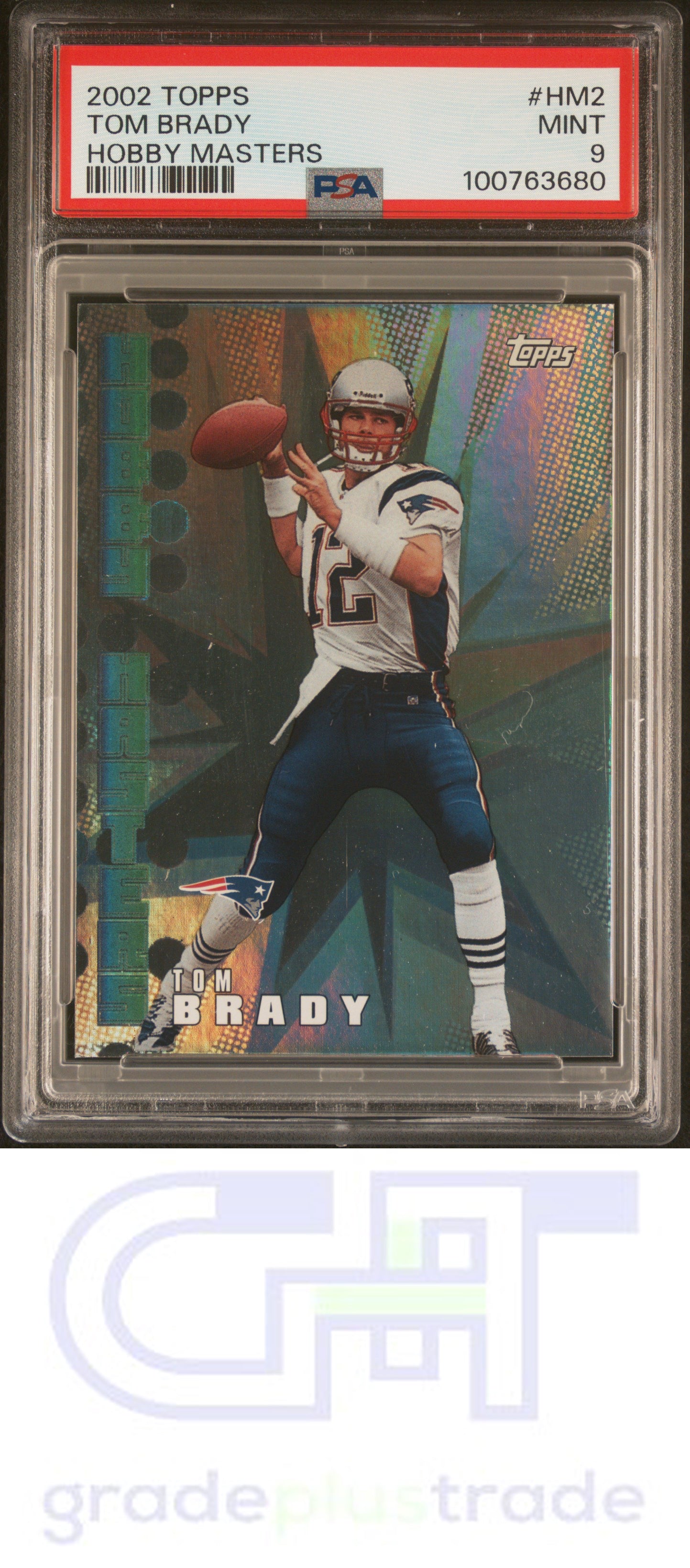 2002 Topps Hobby Masters #HM2 Tom Brady PSA 9 MINT