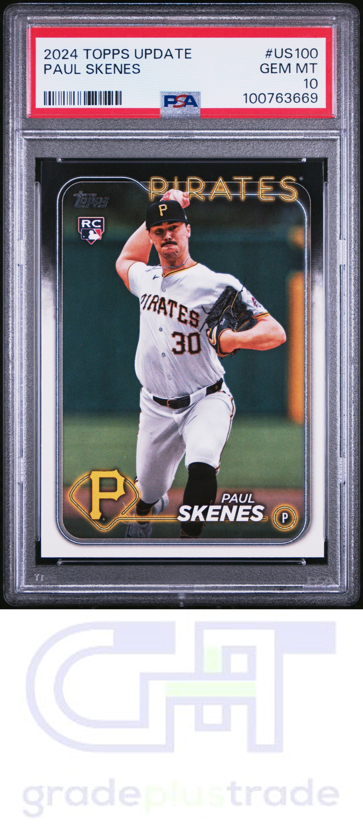 2024 Topps Update #US100 Paul Skenes RC PSA 10