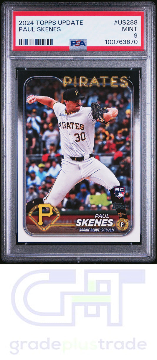 2024 Topps Update #US288 Paul Skenes RC PSA 9