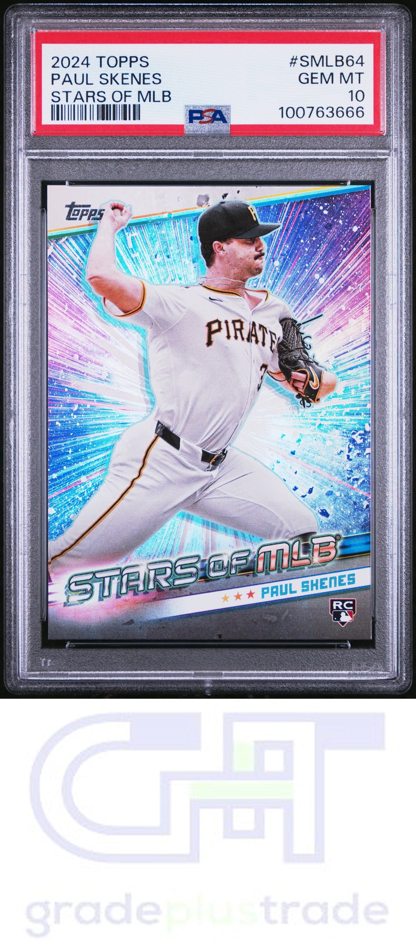 2024 Topps Stars Of Mlb #SMLB64 Update Paul Skenes RC PSA 10