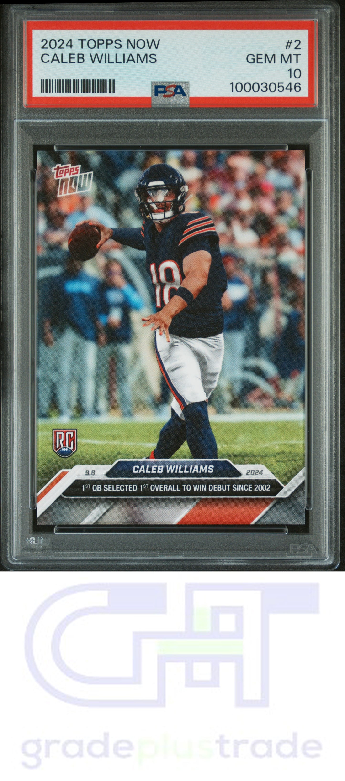 2024 Topps Now #2 Caleb Williams RC PSA 10 (#3)