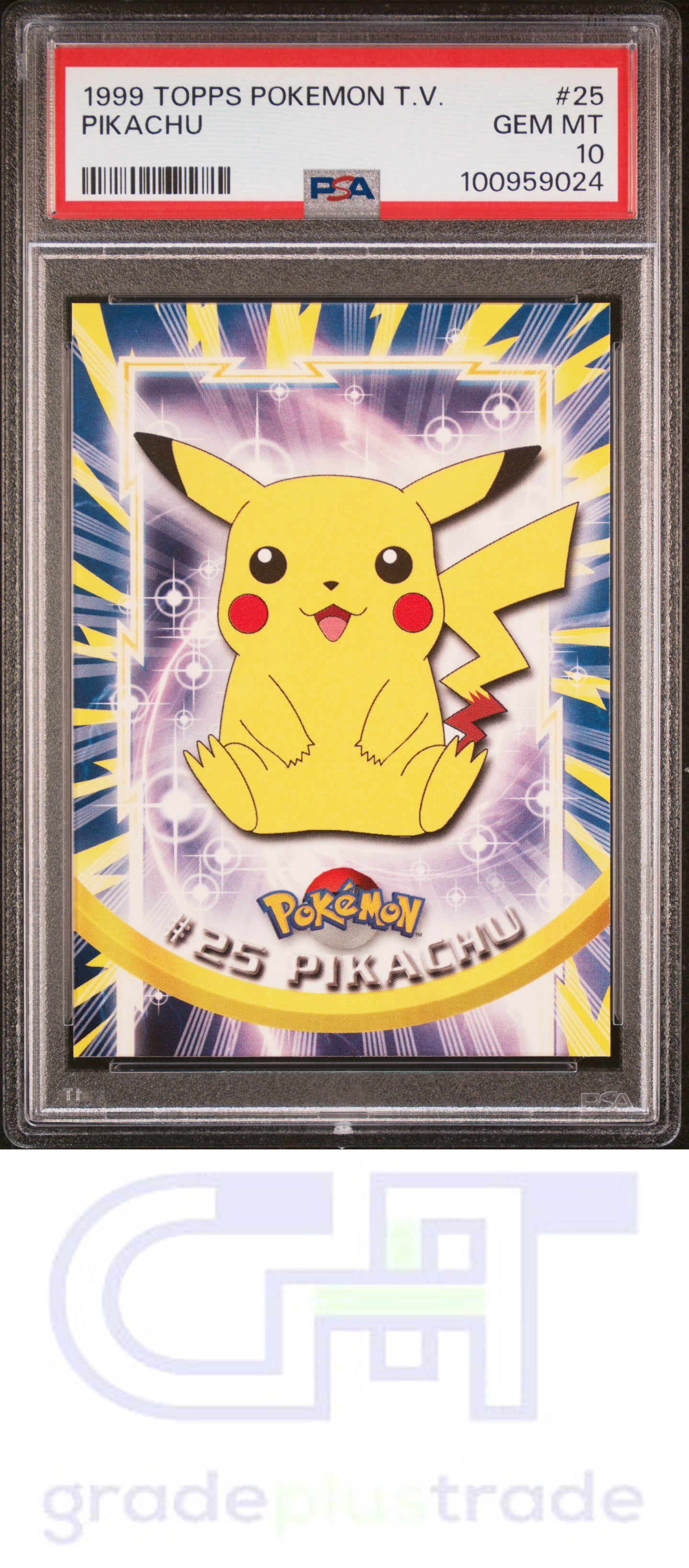 1999 Topps Pokemon Tv #25 Pikachu PSA 10