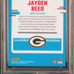 2023 Panini Donruss Optic #239 Blue Hyper Jayden Reed PSA 9