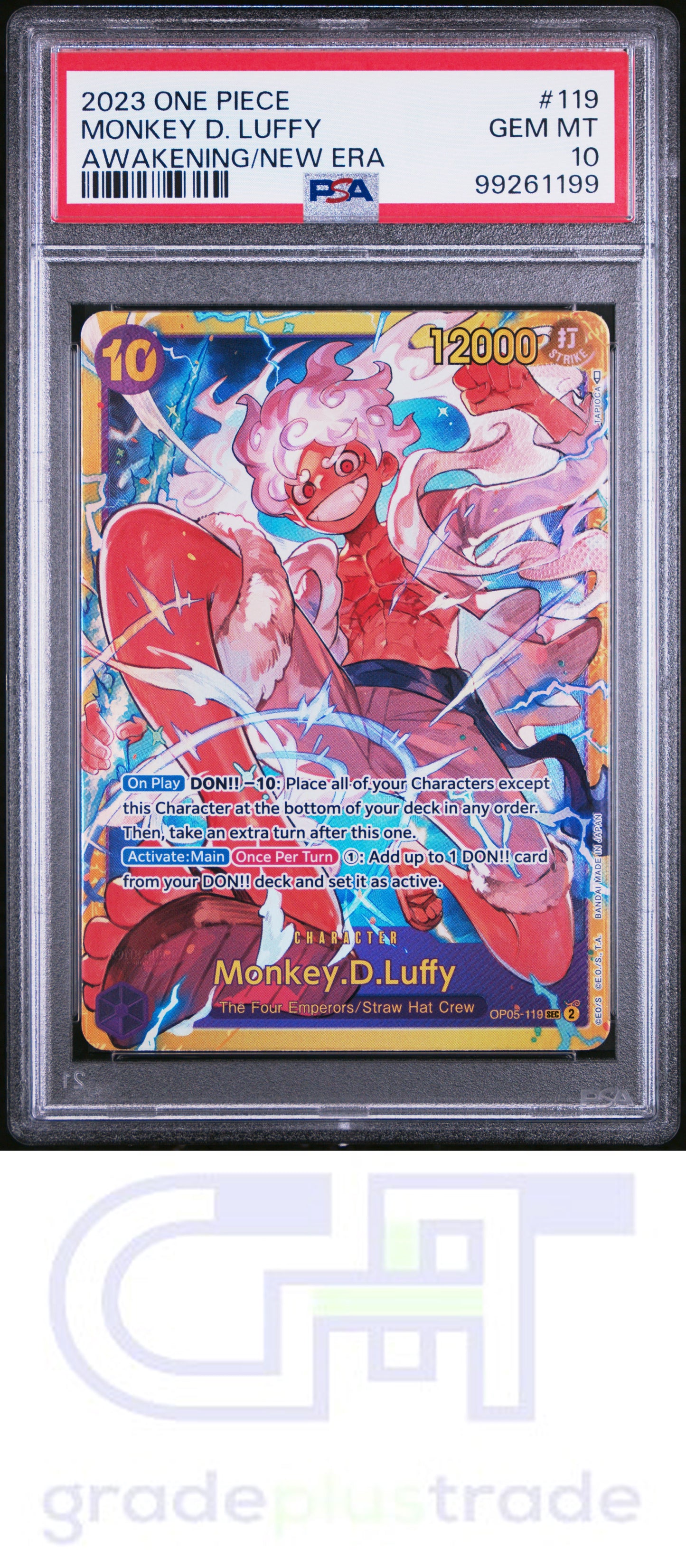 2023 One Piece Awakening Of The New Era #119 Monkey D. Luffy PSA 10