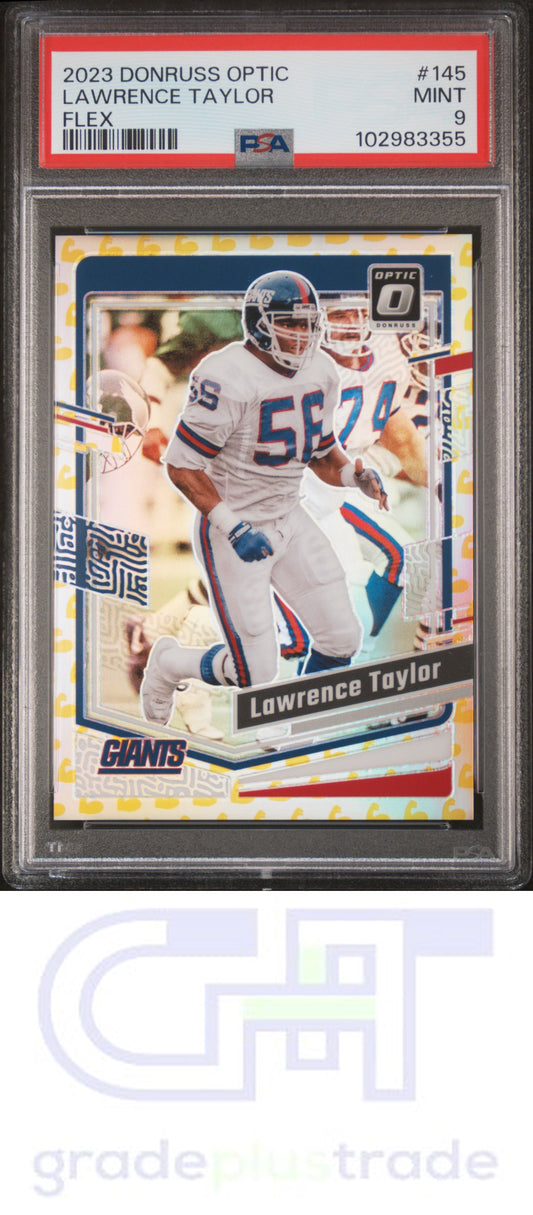 2023 Panini Donruss Optic #145 Flex Lawrence Taylor PSA 9