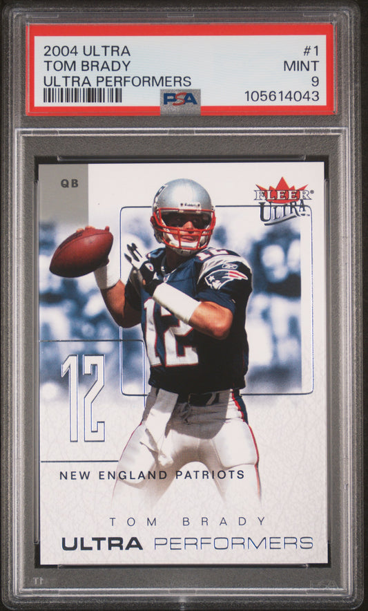 2004 Ultra Ultra Performers #1 Tom Brady PSA 9 MINT