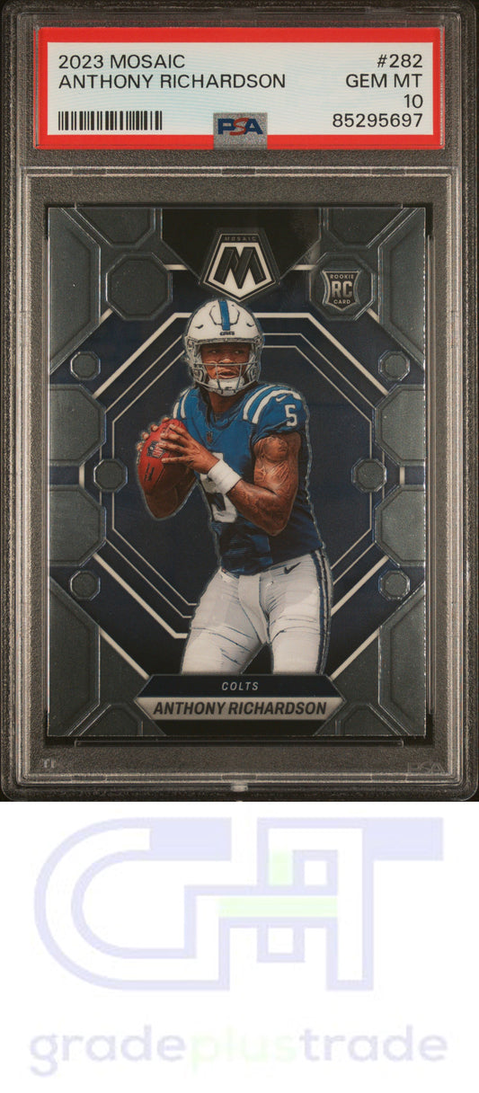 2023 Panini Mosaic #282 Anthony Richardson RC PSA 10