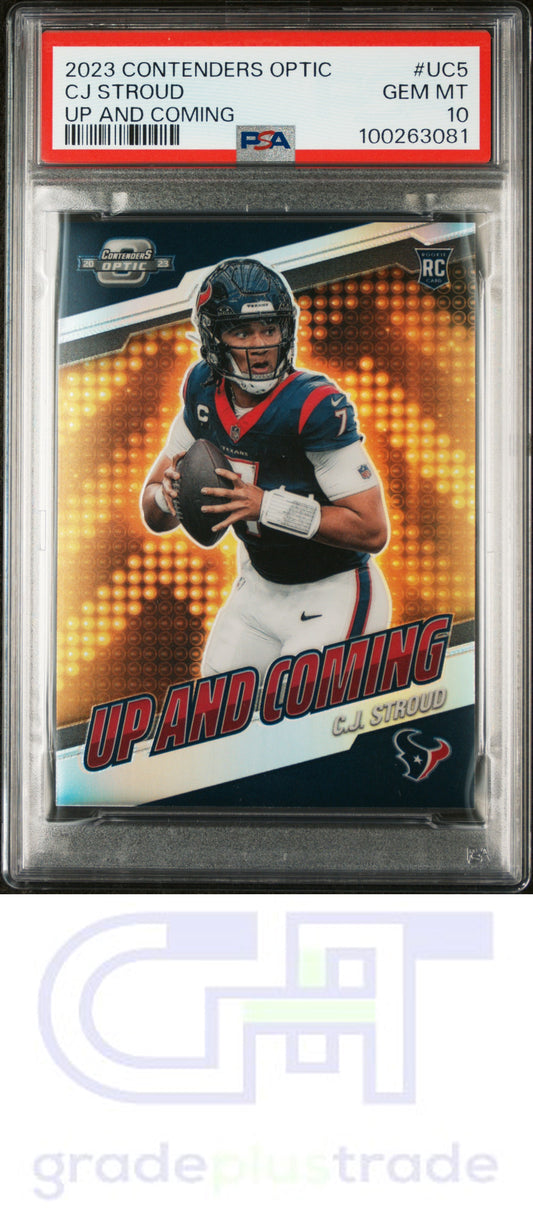 2023 Panini Contenders Optic Up And Coming #UC5 Cj Stroud PSA 10