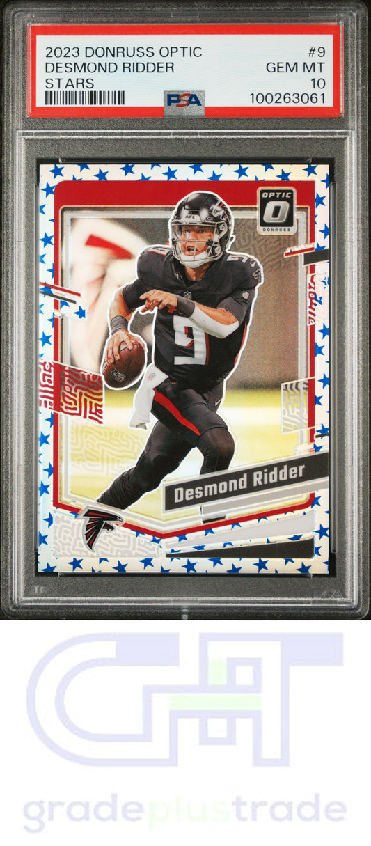 2023 Panini Donruss Optic #9 Stars Desmond Ridder PSA 10