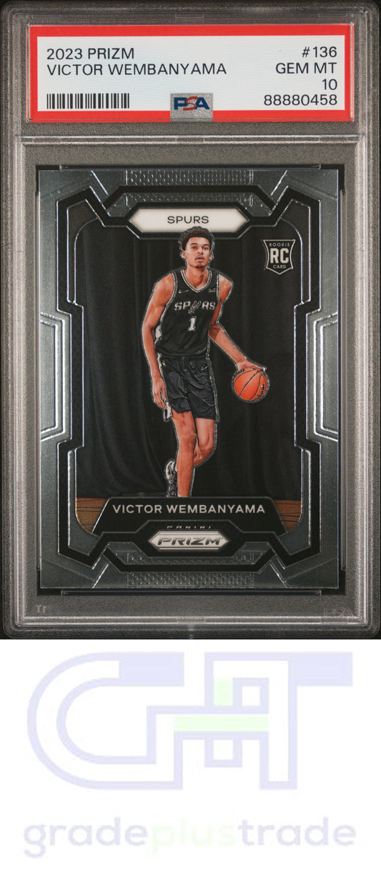 2023 Panini Prizm #136 Victor Wembanyama RC PSA 10