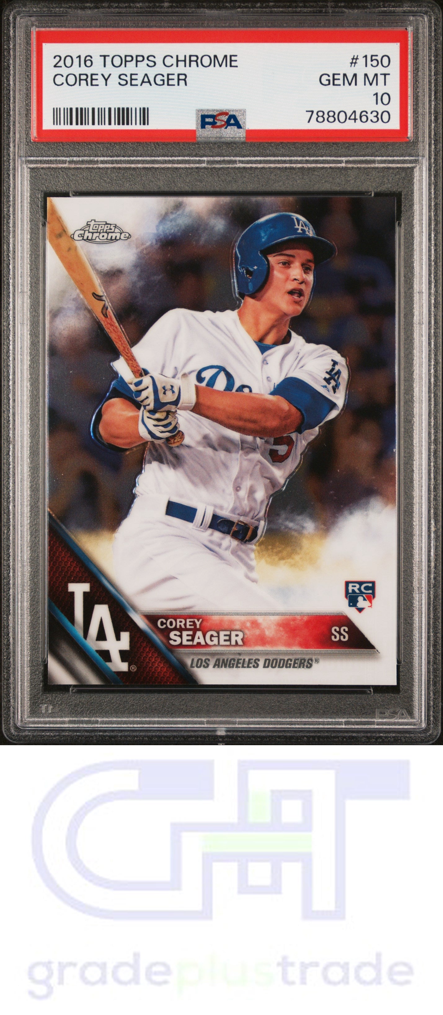 2016 Topps Chrome #150 Corey Seager RC PSA 10