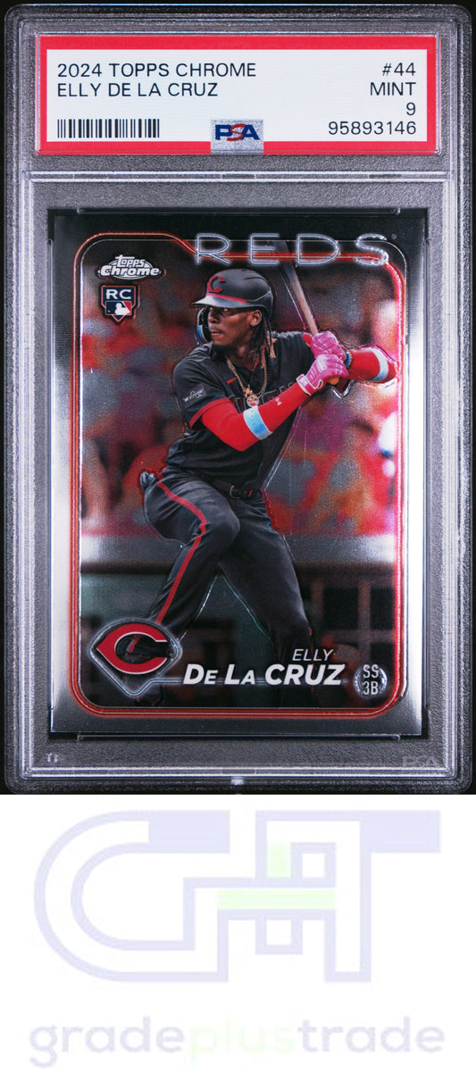 2024 Topps Chrome #44 Elly De La Cruz RC PSA 9