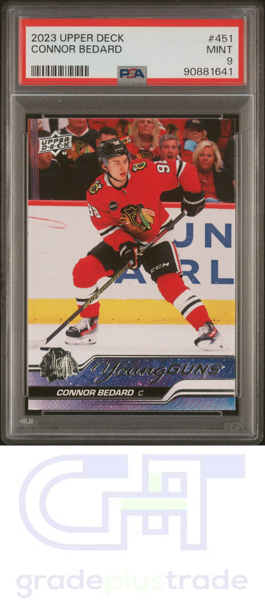 2023 Upper Deck #451 Connor Bedard RC PSA 9