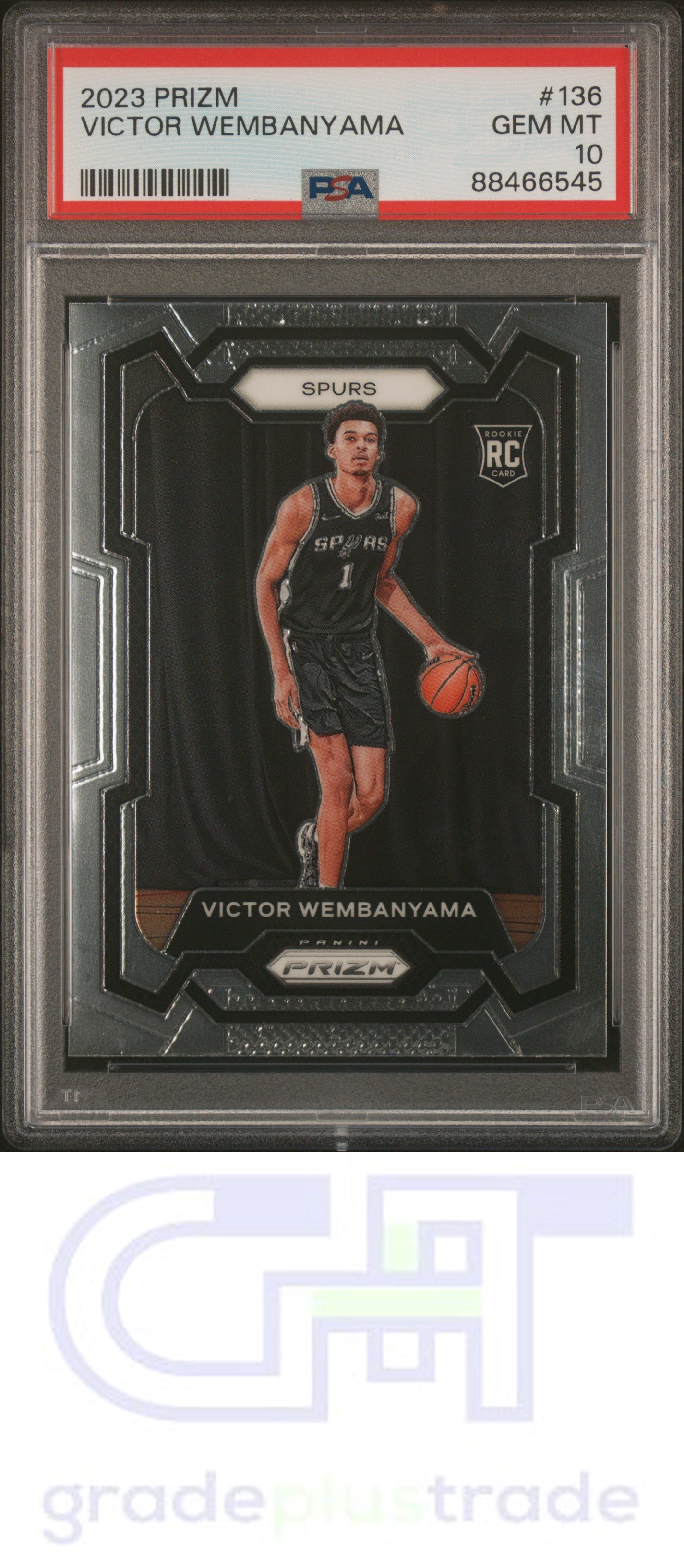2023 Panini Prizm #136 Victor Wembanyama PSA 10