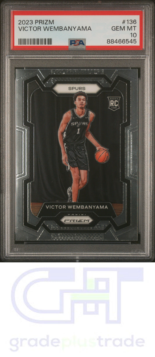 2023 Panini Prizm #136 Victor Wembanyama PSA 10