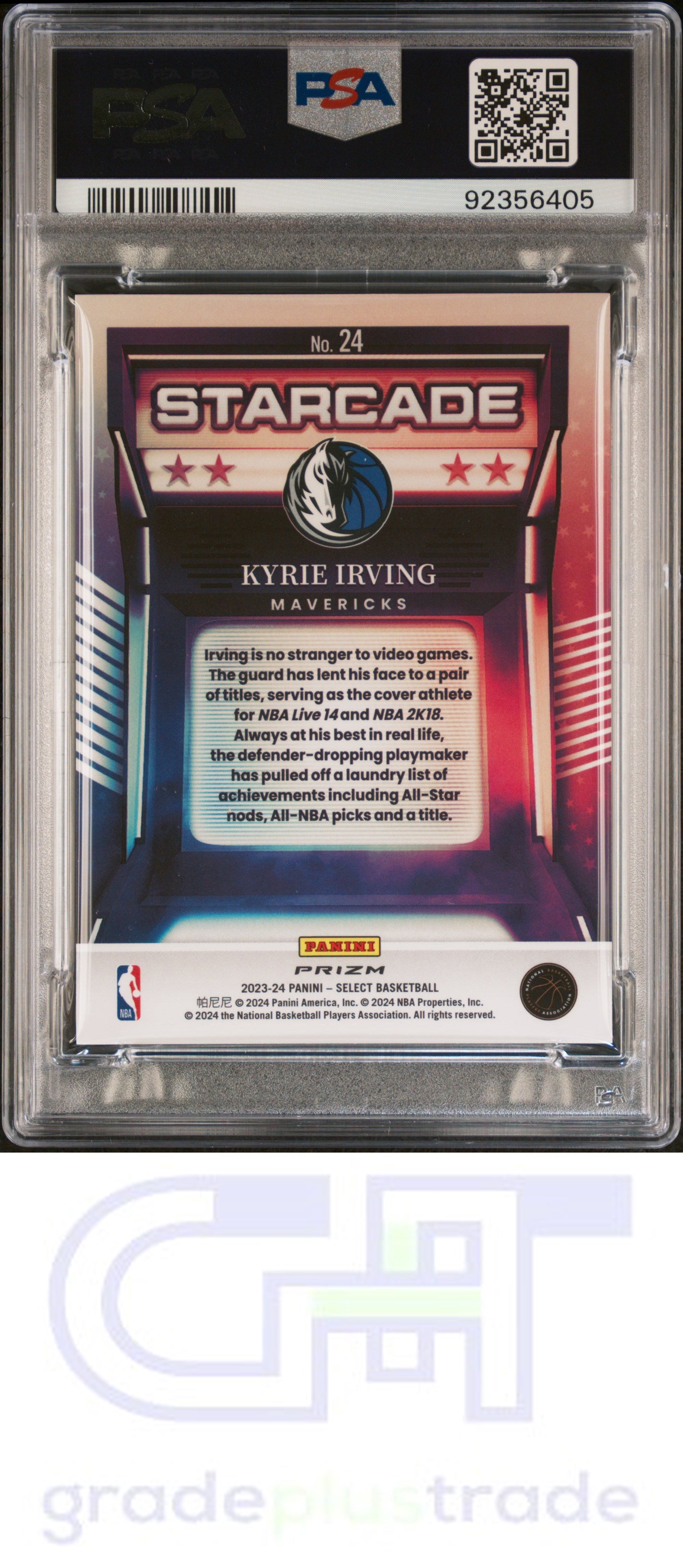 2023 Panini Select Starcade #24 Starcade Kyrie Irving PSA 10