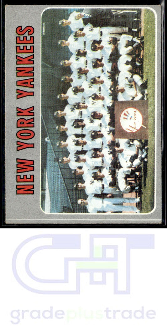 1970 Topps #399 New York Yankees