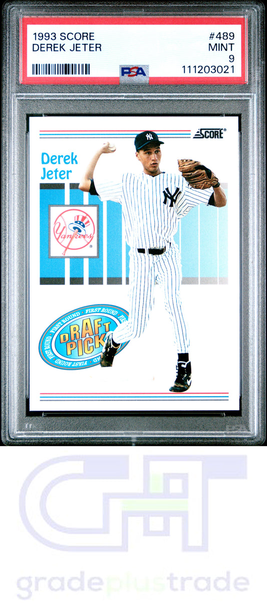 1993 Score #489 Derek Jeter RC PSA 9
