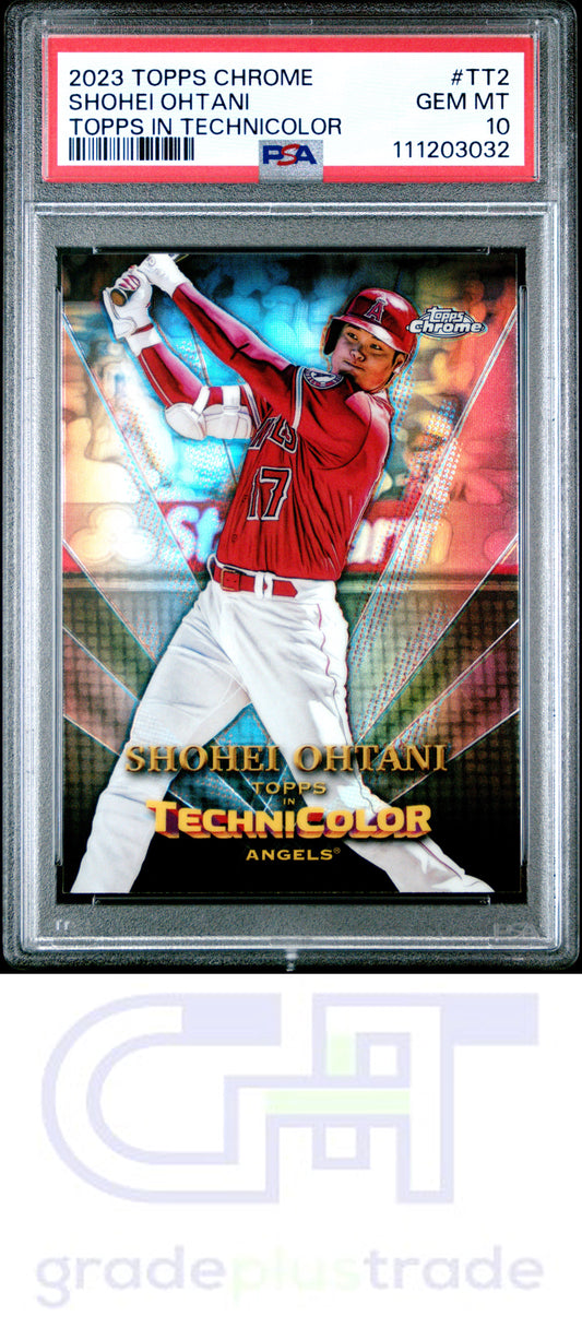 2023 Topps Chrome Topps In Technicolor #TT2 Shohei Ohtani PSA 10