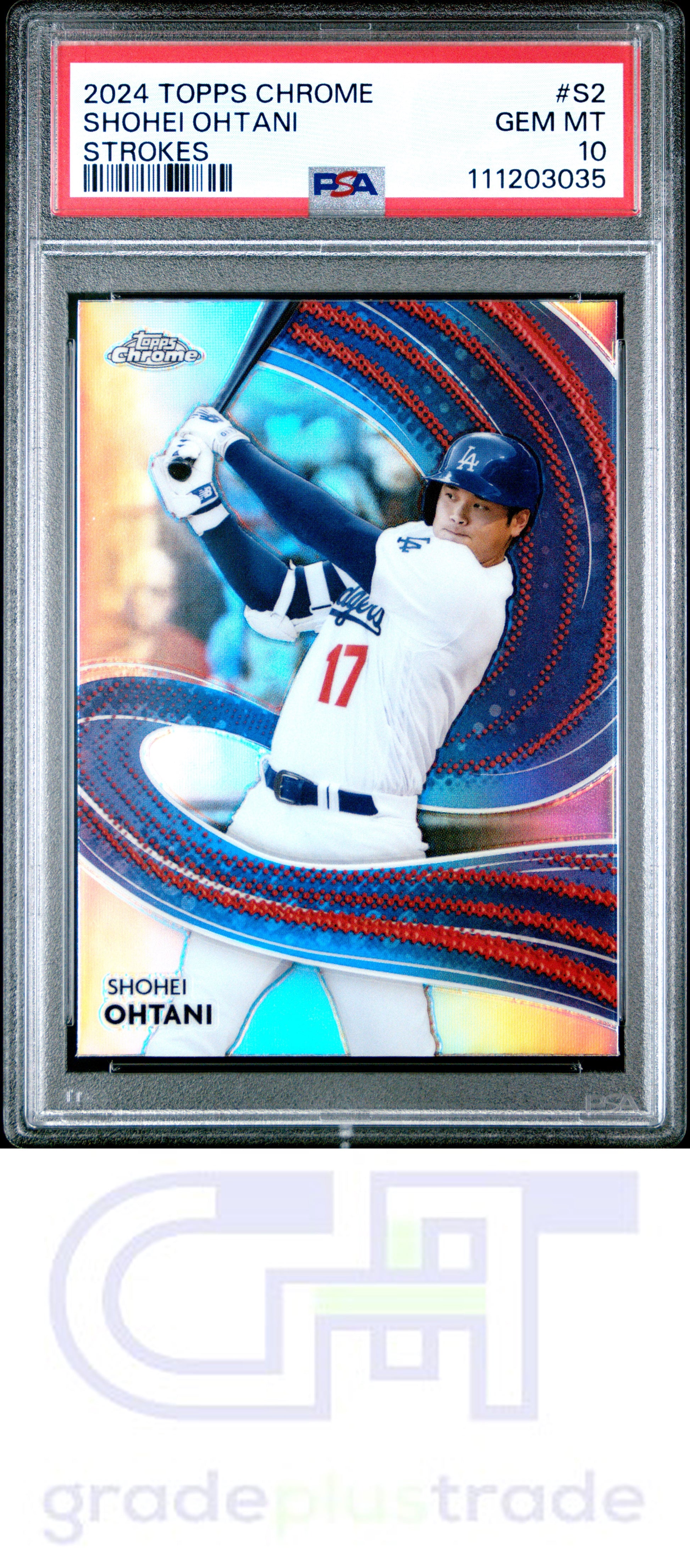 2024 Topps Chrome Strokes #S2 Shohei Ohtani PSA 10