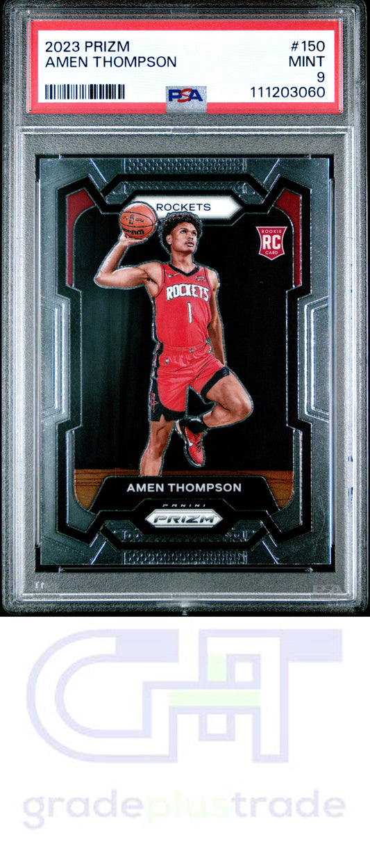2023 Panini Prizm #150 Amen Thompson RC PSA 9