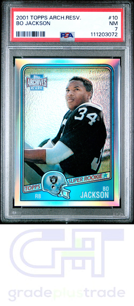 2001 Topps Archives Reserve #10 Bo Jackson PSA 7