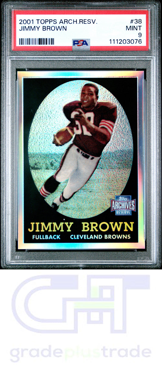 2001 Topps Archives Reserve #38 Jimmy Brown PSA 9