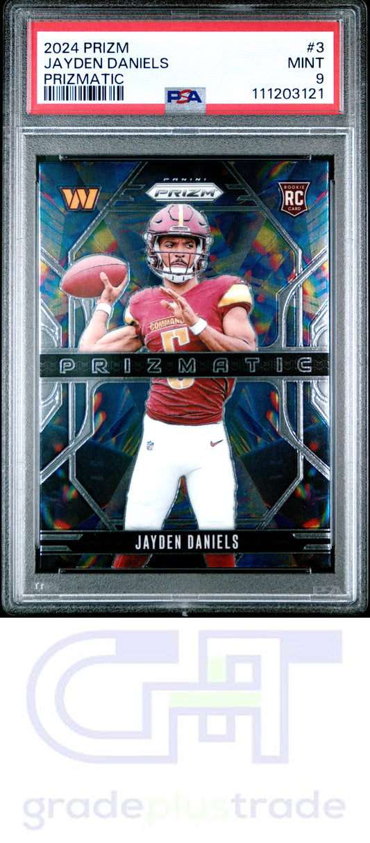 2024 Panini Prizm Prizmatic #3 Jayden Daniels RC PSA 9