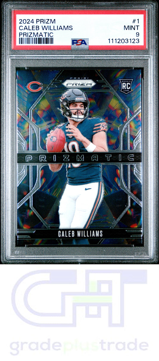 2024 Panini Prizm Prizmatic #1 Caleb Williams RC PSA 9