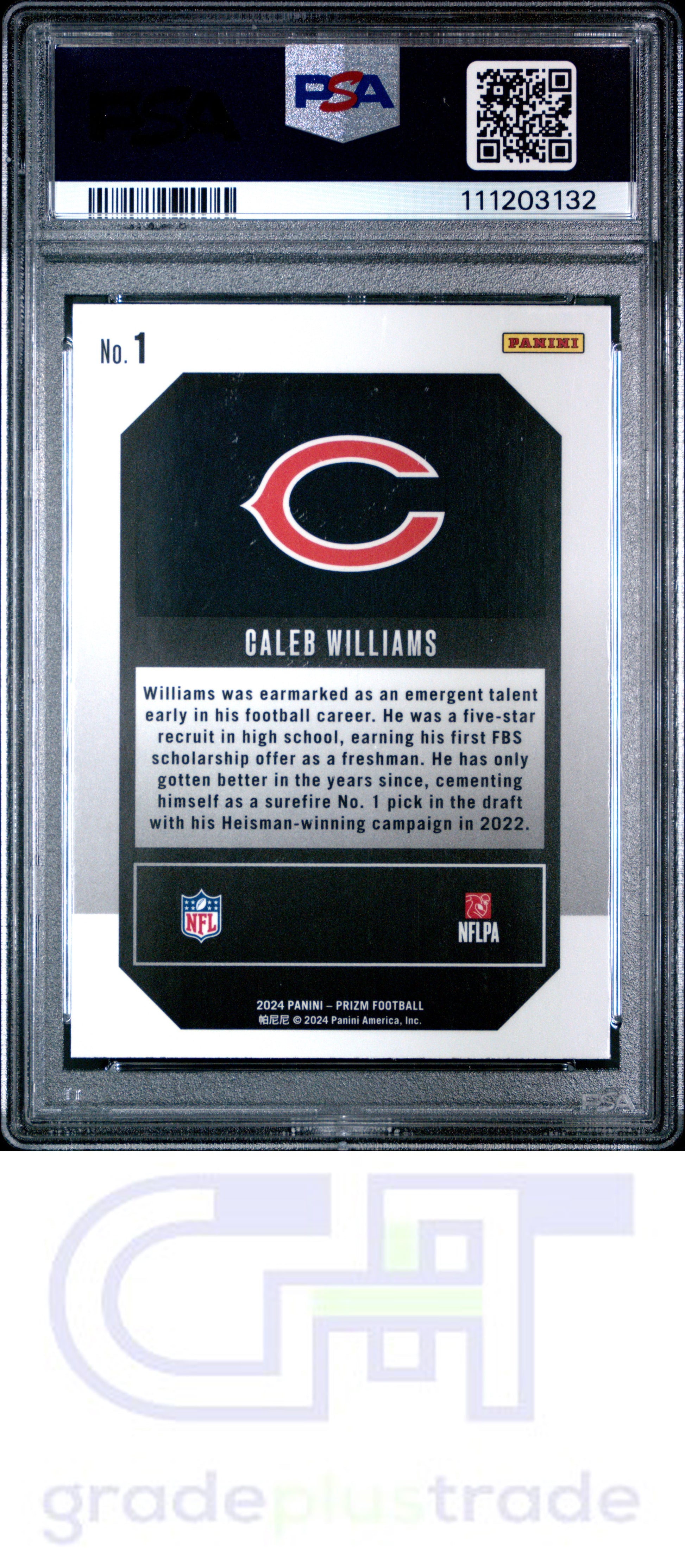 2024 Panini Prizm Emergent #1 Caleb Williams RC PSA 9