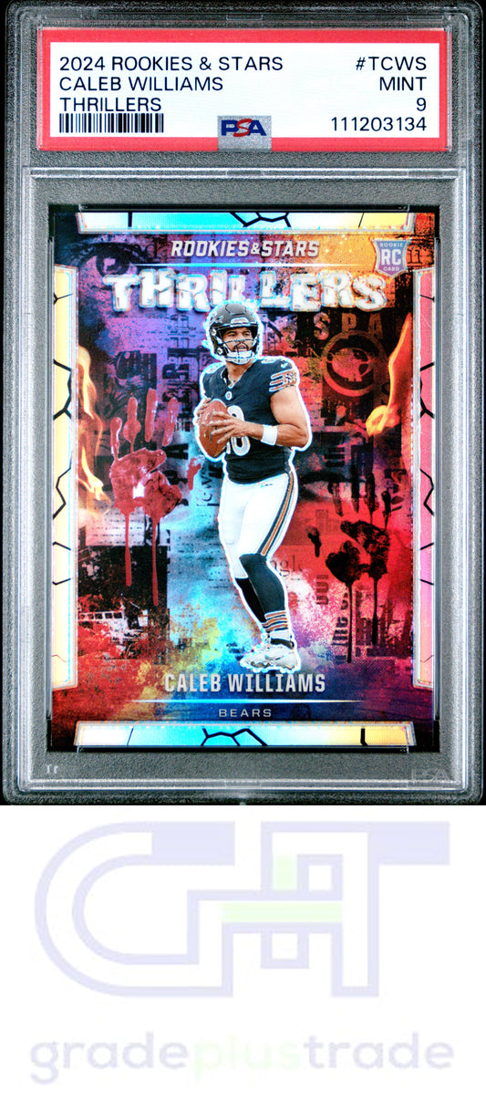 2024 Panini Rookies & Stars Thrillers #TCWS Caleb Williams RC PSA 9