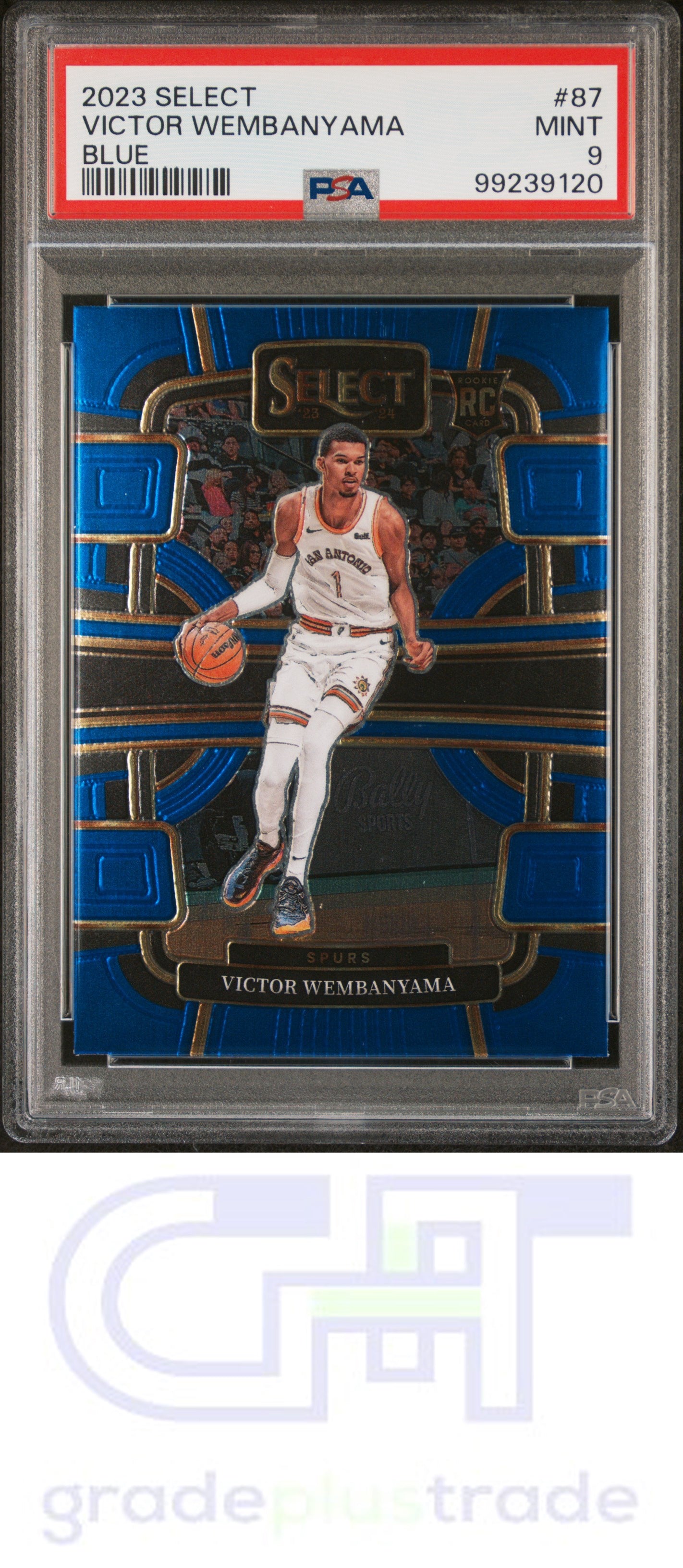 2023 Panini Select #87 Blue Victor Wembanyama RC PSA 9