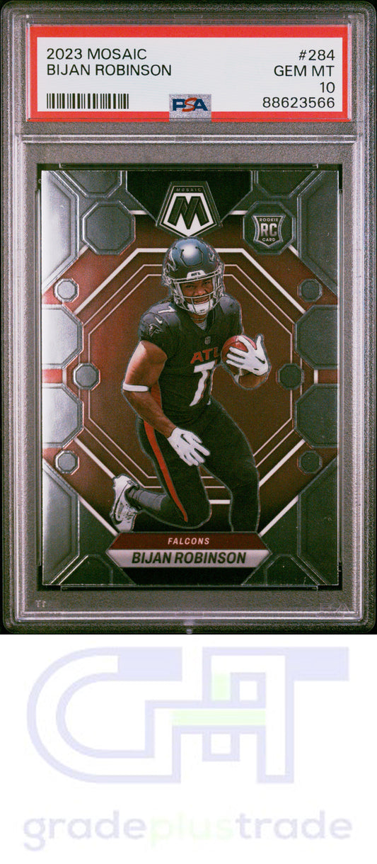 2023 Panini Mosaic #284 Bijan Robinson RC PSA 10