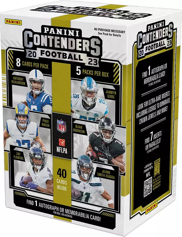 2023 Panini Contenders Football Blaster Box - 1 Auto or Relic per Box