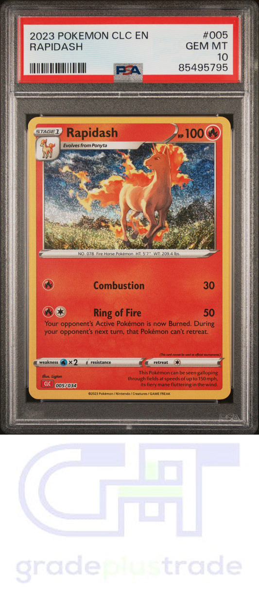 2023 Pokemon Clc-Trading Card Game Classic #005 Rapidash PSA 10