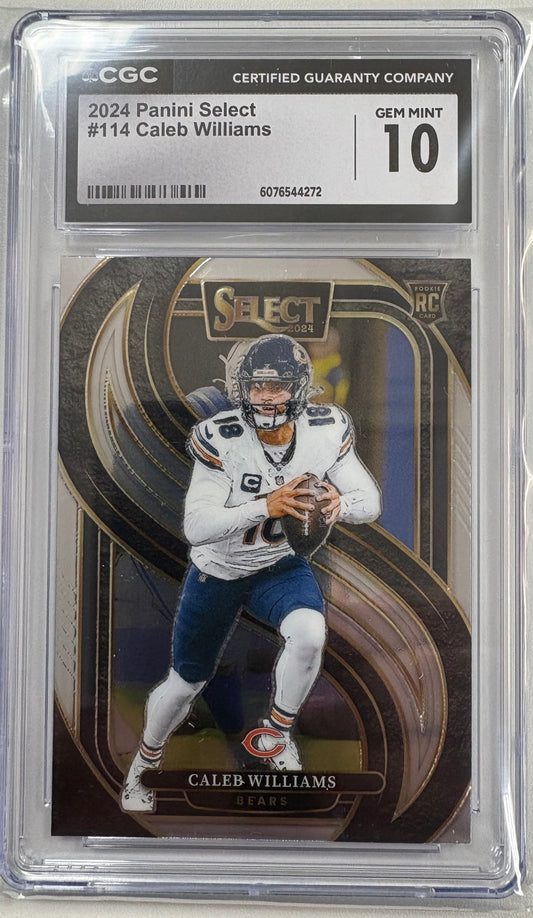 2024 Panini Select Caleb Williams CGC Gem Mint 10